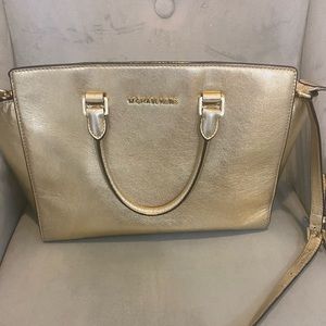 Michael Kors gold bag